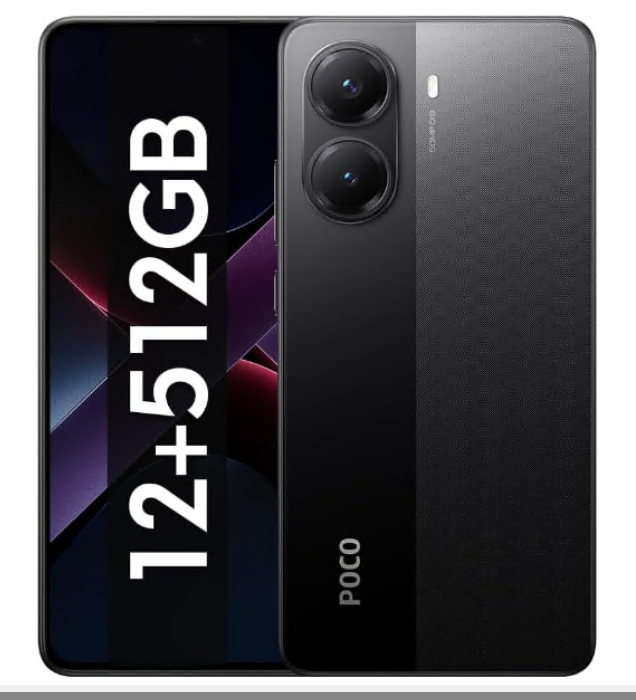 Xiaomi Poco X7 Pro 5G Smartphone, 12+512GB, Dimensity 8400-Ultra, 6,67” CrystalRes 1.5K Flow AMOLED, Fotocamera 50 MP, 6000 mAh, HyperCharge da 90 W, IP68, NFC, (caricatore non incluso), nero