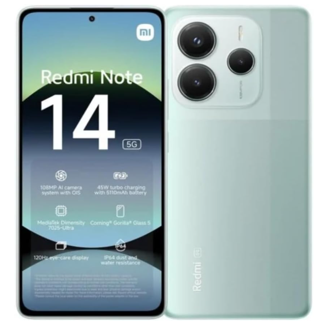 Smartphone Xiaomi Xiaomi Redmi Note 14 5G 8 256 Coral Green