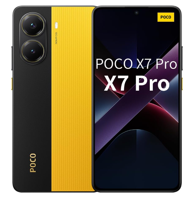 Xiaomi POCO X7 Pro Smartphone, 12+512GB, 50MP camera principale con OIS, batteria da 6000mAh (typ) con ricarica HyperCharge da 90W, IP68, funzioni AI(Caricabatterie non incluso) Yellow
