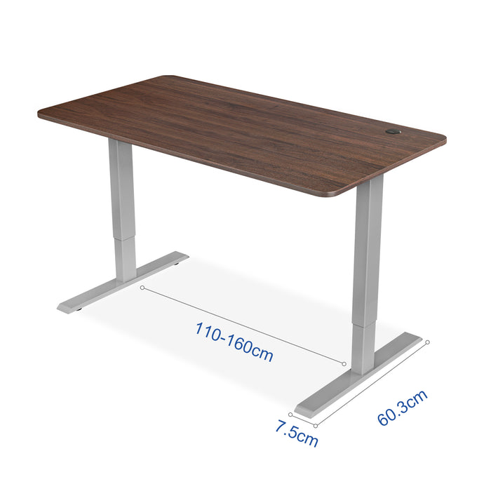 Maidentite - D2D Electric Hubtabelle für Computer, höhenverstellbarer Schreibtisch, Einzelmotor, Laptop-Spiele, Büro